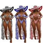 Beachwear Summer Beachwear Cover Up Bikini Set Sexy 3 Piece Bathing Suit Woman