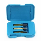Kit 3pc 1# 2# 3# HSS4241 Titanium Damaged Screw Stripped Broken Head Remover Screw Extractor Kit Set