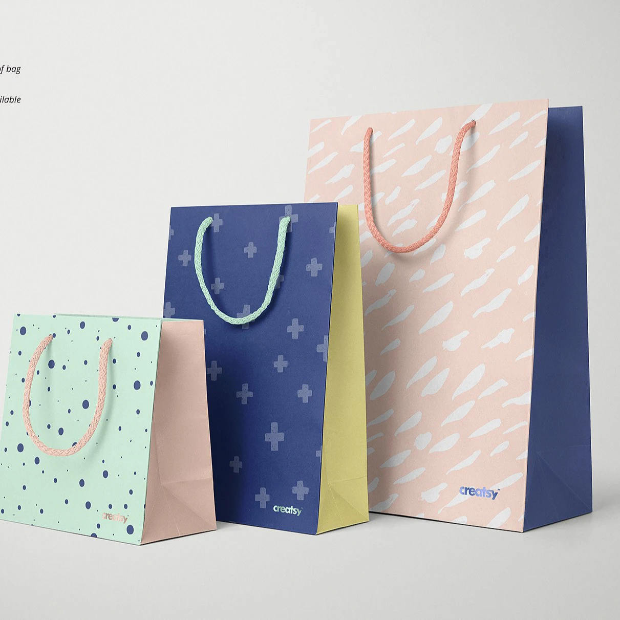 packaging white brown kraft gift craft shopping paper bag with