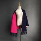 Pashmina Red Grey Solid Winter Wear Wool Dress Wraps Shawls For Women Pashmina