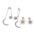 Fashion Jewelry Fashion New Design Hot Sale Women Earrings Jewelry Star And Moon Shape ZC Earrings For Girl