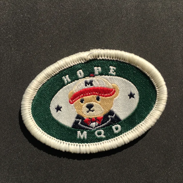 Custom embroidered patches iron on   for clothing  logo patch for  hat