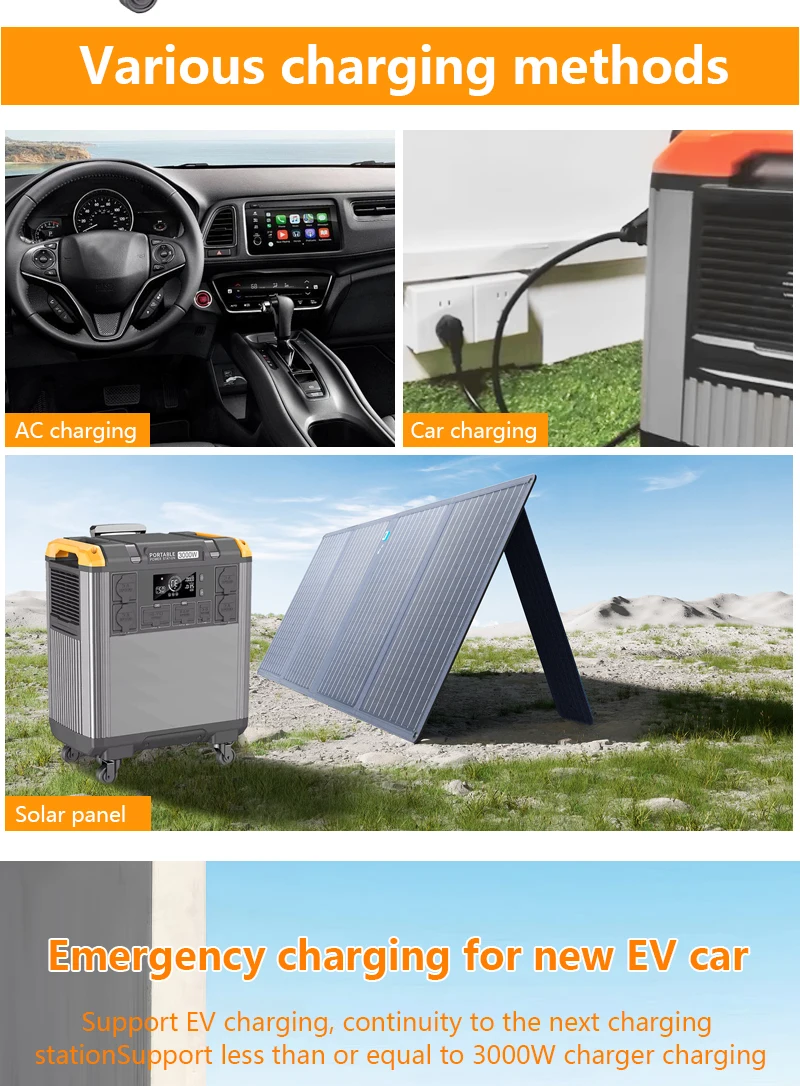 HP 5000W Portable Power Station 220V Solar Generator for Camping Automotive & Car Manufactured Battery Sale factory