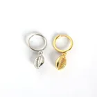 Stud Hoop Silver Hoop Earrings Luxury Design 925 Sterling Silver Shell Stud Jewelry Shape Hoop Bulk Earrings