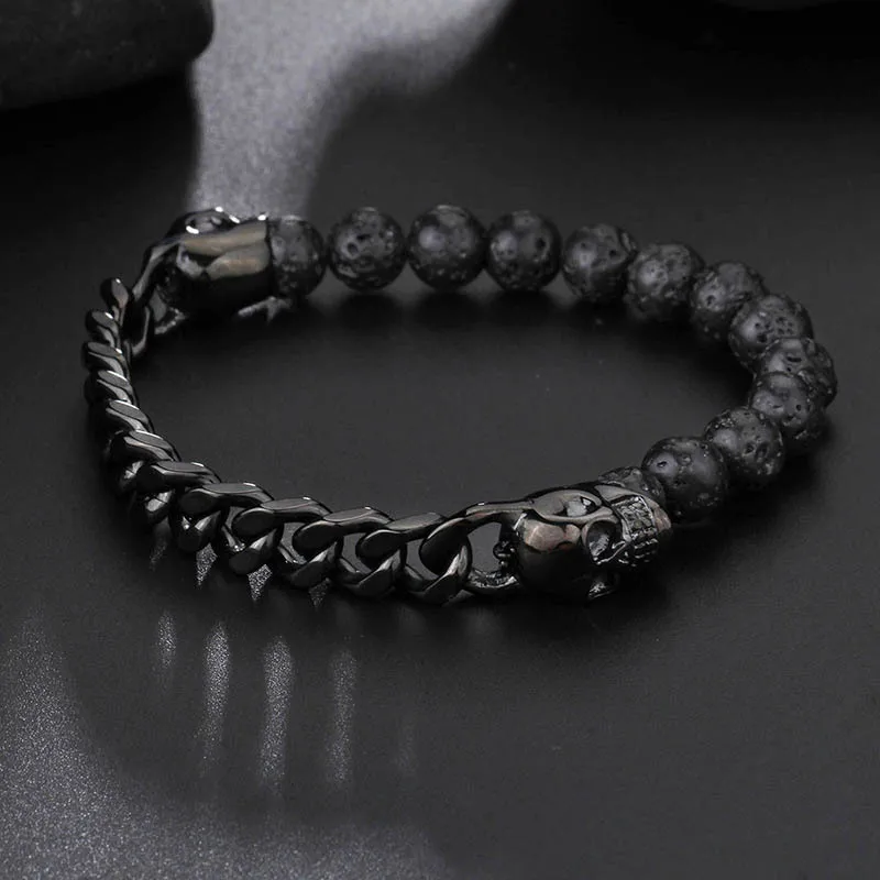 Carline New Bracelet Men Waterproof Fine Fashion Skull Buddha Beads