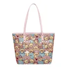 IDS Canvas Tote For Women Lager Soft Shopping Bag Cartoon Bear Cute Fashion Casual Shoulder Bag Tote Bag