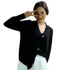 Top Cardigan Sweater Top Vintage Ruffle Wool Cashmere Lady's Knitwear Plus Size Women's Sweaters