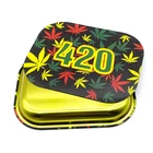 Tray Metal Metal Metal Tray China Custom Design Eco-friendly Multi-color Serving Tray Metal Rolling Tray