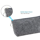 Bag Coin Pencil Bag Pen Case Makeup Bag Coin Purse Felt Students Stationery Pouch Zipper Bag