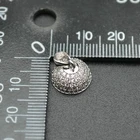 Beads Bead Cap Cap CZ Beads Setting Metal Round Bead Cap With Pin Fit Half Hole Beads Pendant Making Jewelry Findings