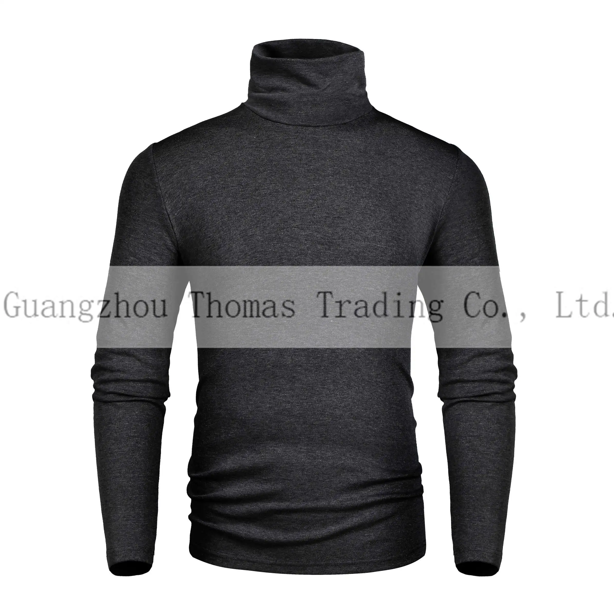 Latest Design Multi Color Men Fashionable Turtleneck Casual T Shirt Tops