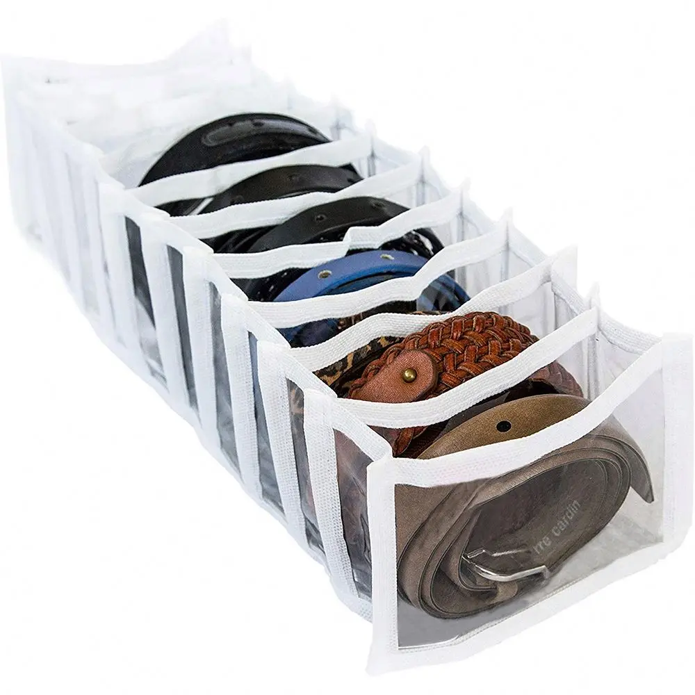 Home Storage Transparent Plastic Drawer Divider Clear Pvc storage box for Underwear and Socks Organizer