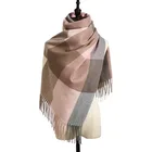 Scarf Long Wholesale Ladies Winter Cashmere Scarf British Style Tassel Long Warm Shawl