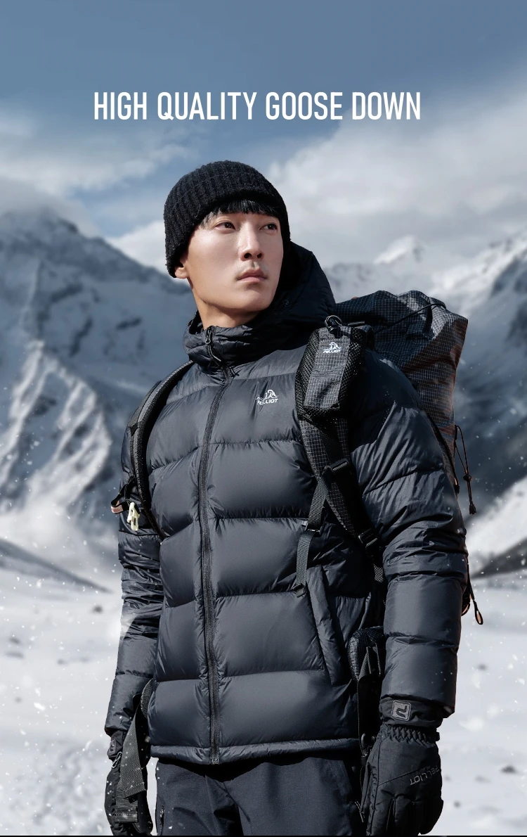 Pelliot 800 Filling Down Jackets 2023 F/W Outdoor Windproof Warm Mountaineering 95% Goose Down Jacket