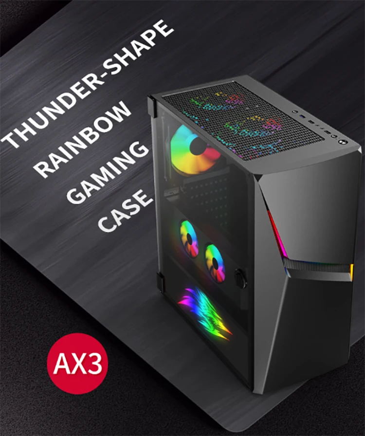 Pc Case Pre Built Desktop Pc Part Casing Gaming Cpu