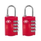 Lock Tsa Lock Europe And America Popular TSA 4 Digit Combination Steel Luggage Travel Padlock Number Lock