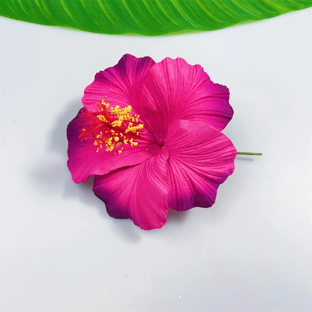 Factory Wholesale Artificial Hibiscus large eva foam hawaiian flower for Tropical Island Party