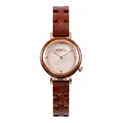 Pearl Watch Watches Band Watches Custom Made Elegant Women Wood Band Mother Of Pearl Dial Quartz Watch