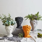 Garden Flower Home Garden Venus Head Shape Decorative Indoor Cement Made Succulent Plant Flower Pots Planters