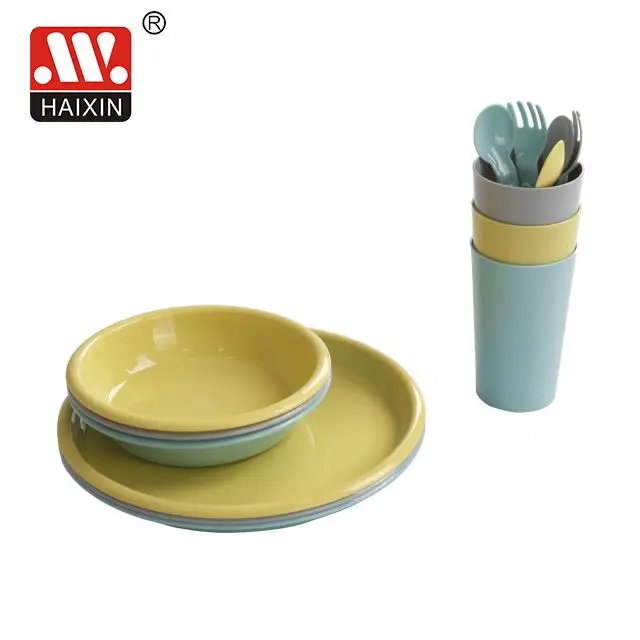 Hot Sale 15 PCS /Set Plastic Tableware Set Food Container For Kids  Dinnerware Sets