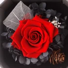 Gift Wholesale Preserved Fresh Roses Eternal Rose Flower In The Gift Box For Valentine's Day Necklace Box