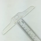 Drafting 12 Inch 30 Cm Junior T-Square 30cm T Ruler Plastic Transparent T-Ruler For Drafting And General Layout Work