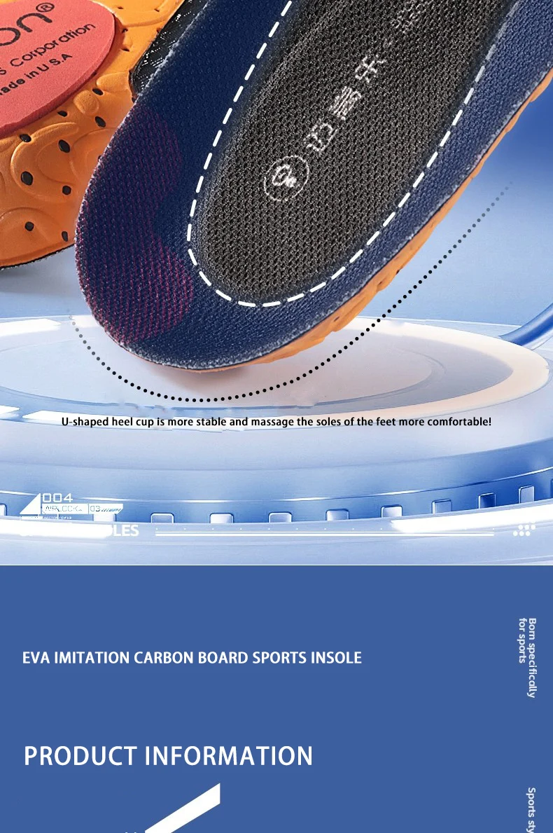 Heb1cf78b82544fc38d3df90d8c19d445i Running Sports Insoles with Enhanced Grip & Shock Absorption