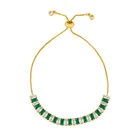 Jewellery 18k Bracelet YS Jewellery Adjustable 18k Gold Plated Healing Crystal Beads Bracelet Gemstone