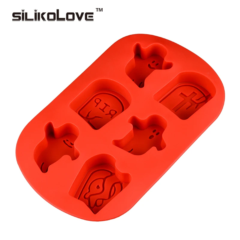 Custom Panic Buying Moulds Diy Eco Friendly Cake Tools Eco-friendly Baking Halloween Silicone Fondant Soap Mold Cake Moulds