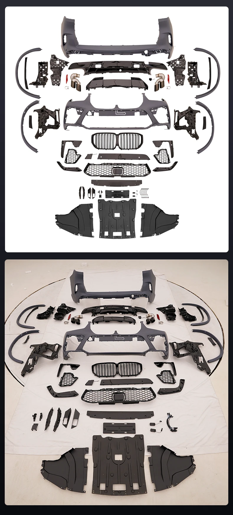 For Bmw X E Bodykit To X M Style Body Kit X E Upgrade To New X