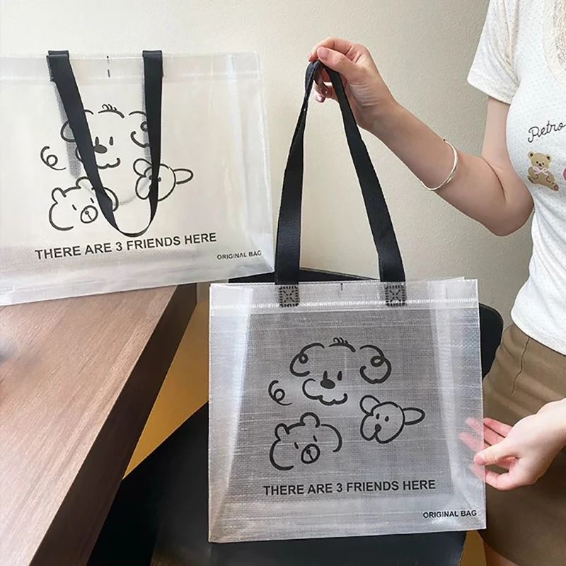 product customized transparent pp woven shopping bag laminated pp woven bag durable and waterproof tote bag-17