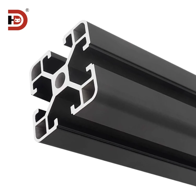 4040 Black Extruded Aluminum Profile 4040 Equipment Rack 2.0mm Thick Aluminum Alloy Profile supplier