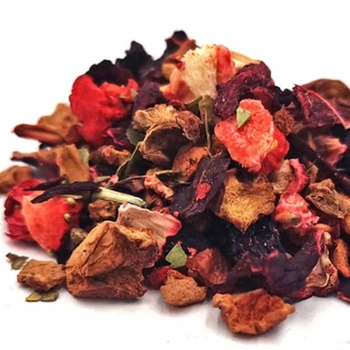 Organic Mixed Berries fruits tea Blended in loose flavored strawberry raspberry blueberry tea