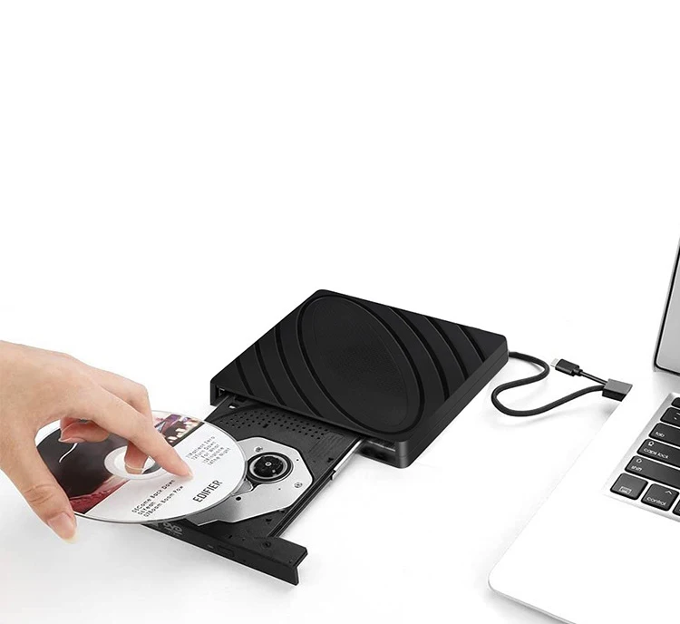 External CD Optical Drive USB 3.0 Slim External DVD CD Drive,High Speed Data Transfer DVD/CD Recorder Player