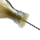 Glass Bottle Cleaning Brush Eco Friendly Wool Horsehair Soda Glass Bottle Cleaning Brush With Cotton Tip