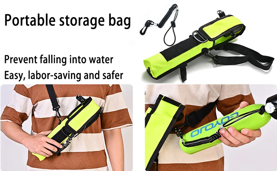 5-10 Minutes Underwater Breath Device Portable Diving Cylinder Oxygen Tank Kits Reusable Pony Bottle