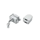 Door Lock Door High Quality Stainless Steel 304 Double Side Door Glass Door Lock With Keys