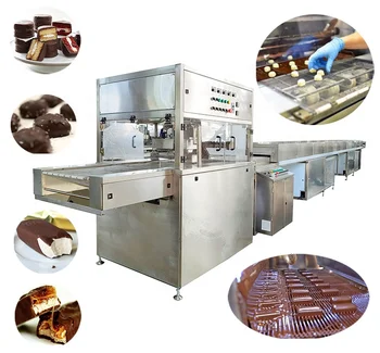 Certificate of Origin 600mm Automatic Continuous Chocolate Enrober Enrobing Making Production Manufacturing Machine Line