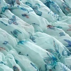 Pleated 2021 New Design Fashion Butterflies Pleated Scarf Chiffon Shawl Women