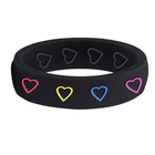 Heart Rings Shape Heart Butterfly Decorations Fashion Rings For Women Custom Shape Silicone Rings