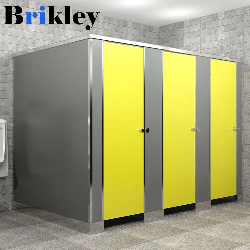 Modern Commercial Waterproof HPL Board Bathroom Toilet Partition manufacture