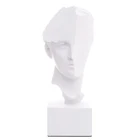White Decor Statue New Nordic Modern Aprodite Head Family Figurine White Resin Statue Home Decor