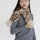 Fur Scarfs Fur Shawl China Brand Winter Warm Fox Fur Pom Pom Star Print Scarfs Shawl For Women