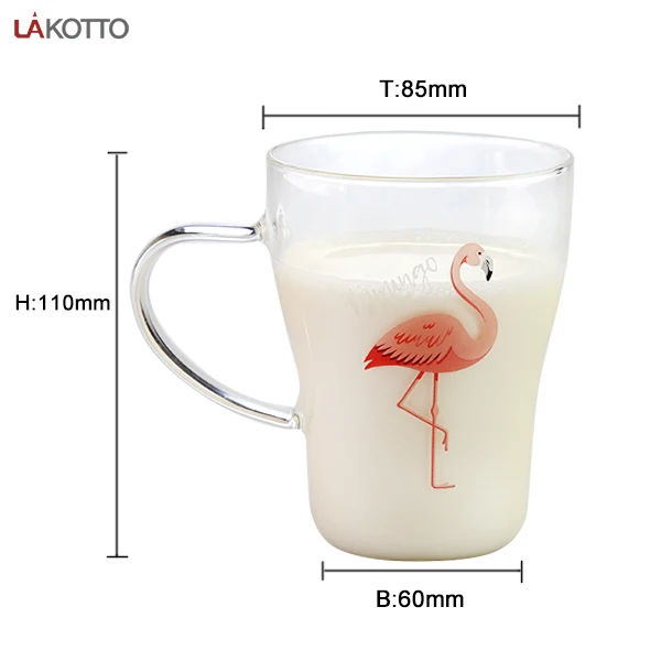 Drink Tumbler Glass coffee Mug with handle drinking glass coffee cup tea cup milk glass cup with handle