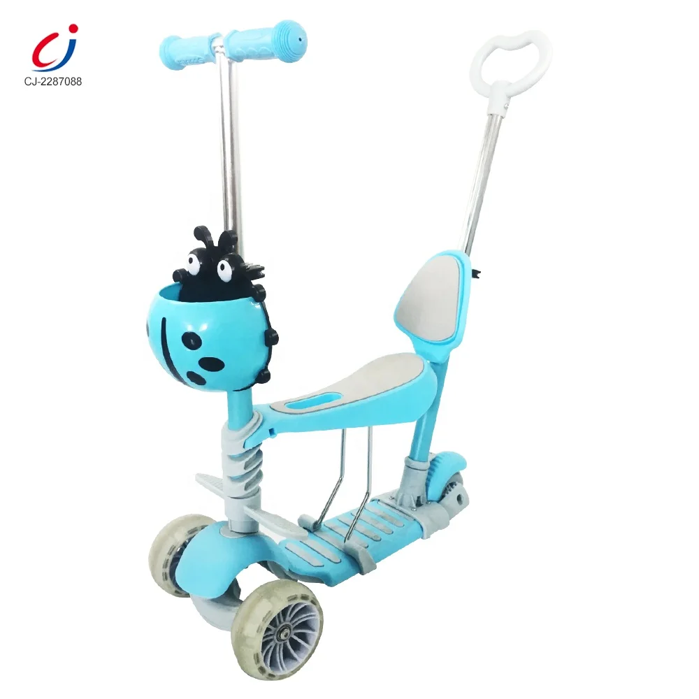 Chengji Wholesale ride on kids children kick scooter tricycle baby 3 in 1 balance bike 3 wheel scooter for kids
