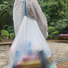Pe Bag Disposable PE Draw String Garbage Bag/trash Bag On Roll