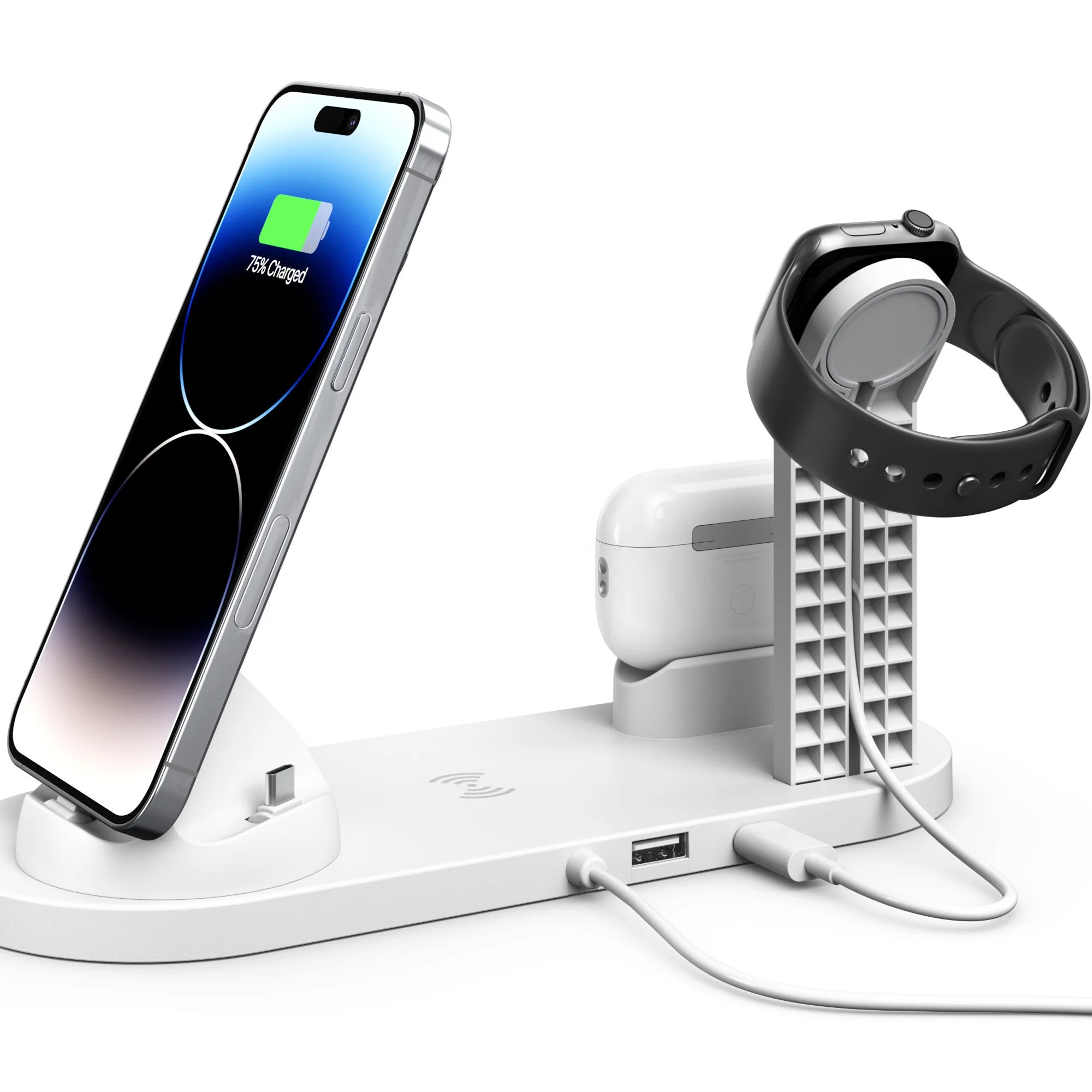 Hot Selling 4 In 1 Wireless Charger Station For Iphone 12 13 Pro Max