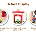 Toys Toy Wooden Car Garage Toy Preschool Family Gift Children Storey Building Wooden Toys Parking Wooden Toy Car Garage