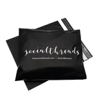 Logo Bags Thank You Shipping Bags Custom Logo Plastic Mailing Black Mailer Bags