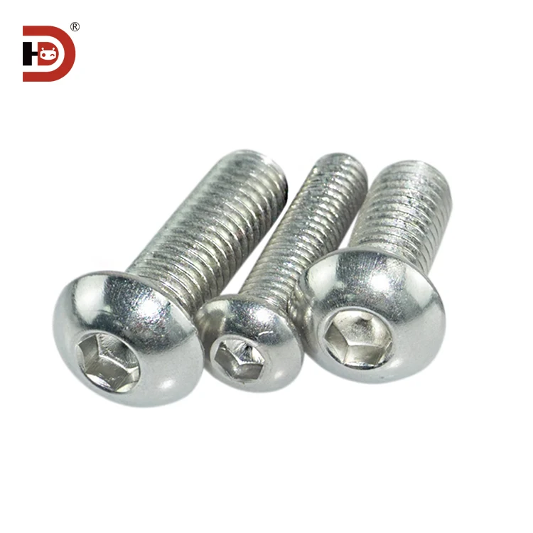 Aluminum Profile Fastening Accessories, Stainless Steel Half Round Head Hexagon Socket Bolt M5M6M8 Bolt M5-M6-M8 Screw supplier